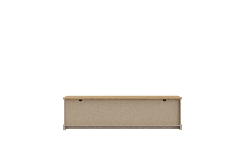 PHOEBUS - Meuble TV-Hifi 1 porte coulissante 2 tiroirs 2 niches 