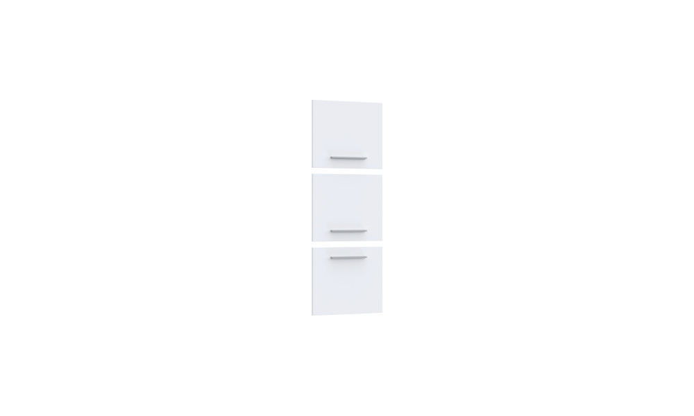 CANDY - Set de 3 portes pour étagère finition blanc 