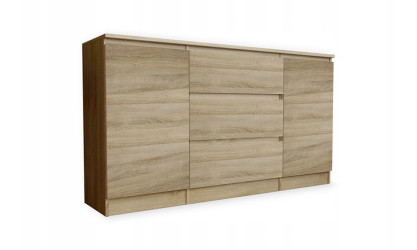 SHINE - Meuble bas 2 portes 3 tiroirs 