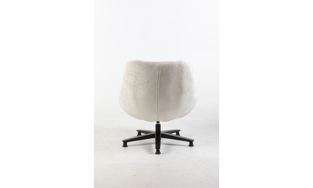 SAO PAULO - Fauteuil pivotant crème 